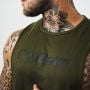 Cut-Off Tank Top in Military Green - GymBeam L