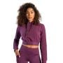 Essential Cropped Hoodie für Frauen in Plum - STRIX S
