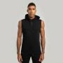 Essential Hoodie Tank-Top in Black -STRIX L