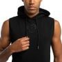 Essential Hoodie Tank-Top in Black -STRIX L