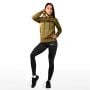 Athleten-Hoodie für Frauen in Military Green - GymBeam L