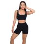 LIFT Nahtloser Sport-BH in Black - GymBeam XL