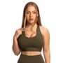Limitless Sports Bra Espresso - GymBeam L