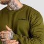 Basic-Pullover für Männer Military Green - GymBeam XL