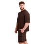 Unstoppable Oversized T-Shirt in Brown - GymBeam XL