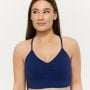 Sculpt Seamless Sports Bra Navy - GymBeam S