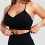 Sculpt Seamless Sports Bra Black - GymBeam S