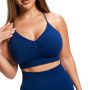 Sculpt Seamless Sports Bra Navy - GymBeam L