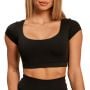 Sense Cropped T-Shirt für Frauen in Black - BeastPink M