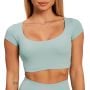 Sense Cropped T-Shirt für Frauen in Storm Blue - BeastPink M