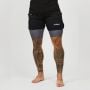 2in1 Shorts für Männer in Black Grey - GymBeam L