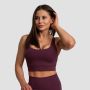 Cut-Out Sport-BH in Eggplant - GymBeam XXL