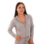 TRN Hoodie mit Reißverschluss in Grey - GymBeam S
