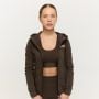 Women‘s Limitless Zip Up Hoodie Espresso - GymBeam XS