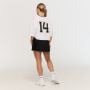 Varsity Oversized T-Shirt für Frauen in White - GymBeam XL