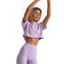 Limitless Cropped T-Shirt für Frauen Lavender - GymBeam S