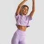 Limitless Cropped T-Shirt für Frauen Lavender - GymBeam S