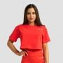 Limitless Cropped T-Shirt für Frauen Hot Red - GymBeam XS