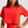 Limitless Cropped T-Shirt für Frauen Hot Red - GymBeam XS