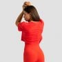 Limitless Cropped T-Shirt für Frauen Hot Red - GymBeam XS