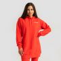 Limitless Longline Hoodie für Frauen Hot Red - GymBeam S