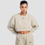 Women‘s Aura Cropped Sweatshirt Grey - GymBeam M
