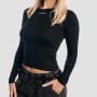 Women‘s Aura Long Sleeve T-Shirt Black - GymBeam S