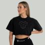 CropTop für Frauen in Washed Black - STRIX M