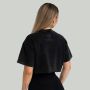CropTop für Frauen in Washed Black - STRIX M