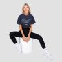 Earned Cropped T-Shirt für Frauen in Midnight - GymBeam L