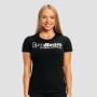 Women's Fitness T-shirt Black - GymBeam S