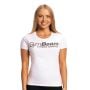 Women's Fitness T-shirt White - GymBeam L