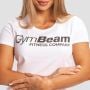 Women's Fitness T-shirt White - GymBeam L
