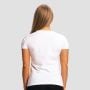 Women's Fitness T-shirt White - GymBeam L