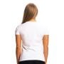 Women's Fitness T-shirt White - GymBeam L