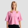 Girls Club Boxy T-Shirt für Frauen in Pink - GymBeam S