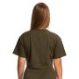 Limitless Cropped T-Shirt für Frauen in Espresso - GymBeam S