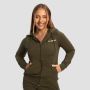 Women‘s Limitless Zip Up Hoodie Espresso - GymBeam XS