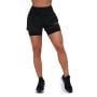 Pulse 2in1-Laufshorts für Frauen in Black – GymBeam L
