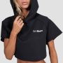 Women‘s Relay Cropped Hoodie Black - GymBeam L