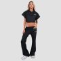 Women‘s Relay Cropped Hoodie Black - GymBeam L