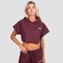 Women‘s Relay Cropped Hoodie Fig - GymBeam M