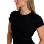 T-Shirt für Frauen Ribbed Tee in Black - STRIX M