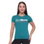 Women‘s Strong Tomorrow T-shirt Blue - GymBeam XXL