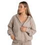 Hoodie für Frauen mit Reißverschluss in Taupe - STRIX XL