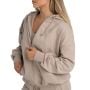 Hoodie für Frauen mit Reißverschluss in Taupe - STRIX XL
