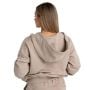 Hoodie für Frauen mit Reißverschluss in Taupe - STRIX XL