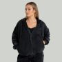Hoodie für Frauen mit Reißverschluss in Washed Black - STRIX M