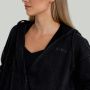 Hoodie für Frauen mit Reißverschluss in Washed Black - STRIX M