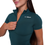 Ignite Cropped T-Shirt für Frauen in Dark Green - GymBeam M